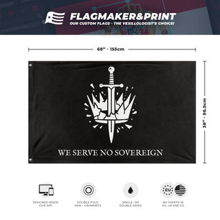 WE SERVCE NO SOVEREIGN flag (/u/jdmiller28)