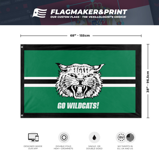 Alpena Wildcats Flag (AHSCC)