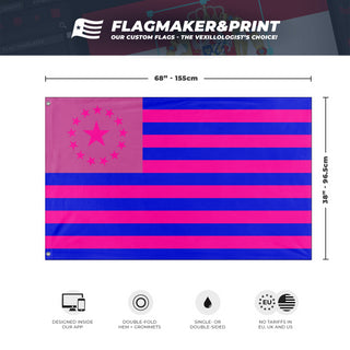 Bisexual states flag (Flag marker print)