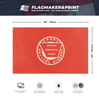 United Student Front against Oligarchism flag (United Student Fron)