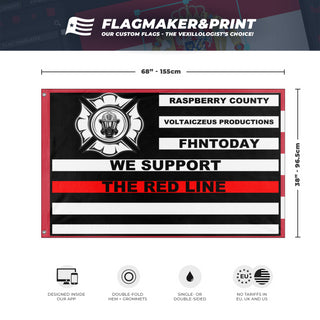 We Support The Red Line flag (Adam Williams)