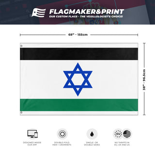 Israel-Palestine Peace flag (Da Da)