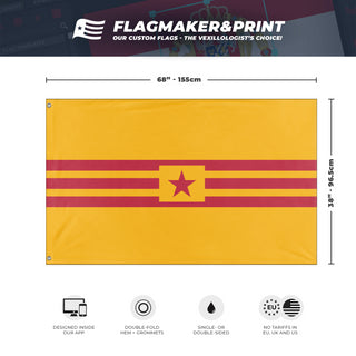 Social Democratic Vietnam flag (Brady Dinh)