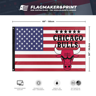 Chicago Bulls flag (h09)