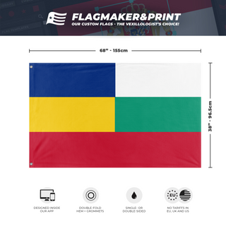 Republic of Bulgarian Romania flag (DT)
