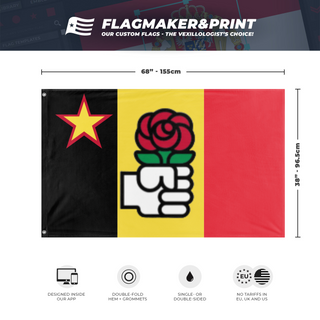 Peoples Republic of Belgum flag (DT)