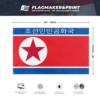Korean Peoples Republic  flag (DT)
