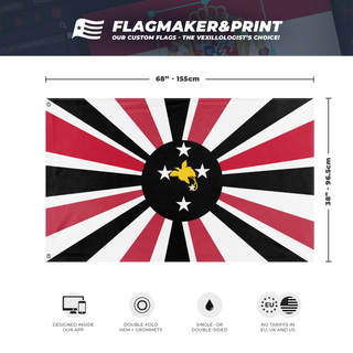 Japanese puppet state of Papua New Guinea  flag (DT)