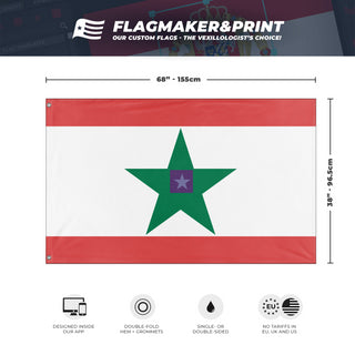 North Ossetacis flag (Martin)