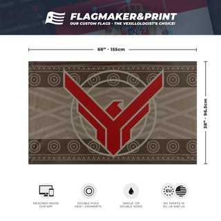 House Atreides (Fremen Version - Dune) flag (brandmorg)