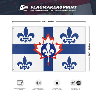 French Canada Independence Movement  flag (DT)