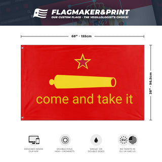 Communist Come and Take it  flag (DT)