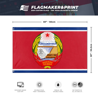 Republic of  DPR Korea government  flag (North Korea )