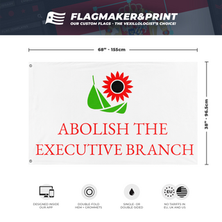 Sunflower Movement - Abolish The Executive Branch flag (Aspen)