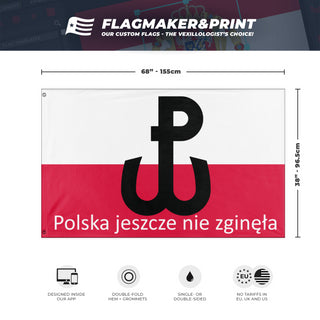 Polish Underground State flag (Poski)