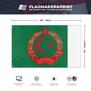 Peoples Republic of Algeria  flag (DT)