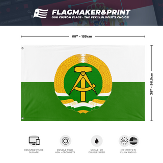 Peoples Republic of Saxony(Germany) flag (DT)