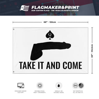 Take it and come flag (/)