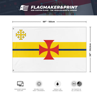 Kingom of Jerusalem alternate flag (Templar)