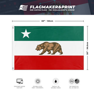 Mexican Sate Flag Of Alta California flag (Maximus Santiago Guerrero Carranza)