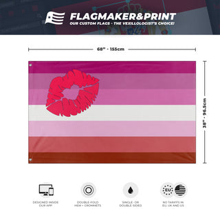 Lesbian Lipstick Flag (LGTBQ+)