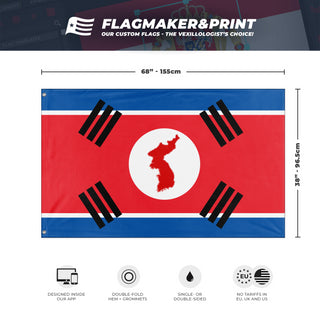 Peopple's republic of Korea flag (DT)