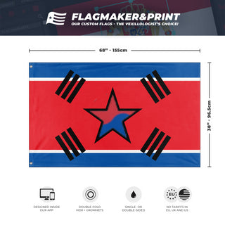 United Democratic Peoples Republic of Korea flag (DT)