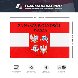 for our freedom and yours (Polish-Lithuania) flag (Schlesier)