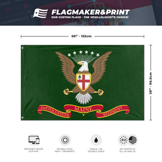 2nd Maine Volunteers (windswept) flag (Hastings)