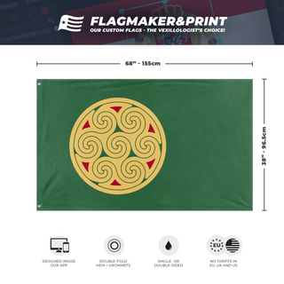 CELTIC DIASPORA (RED KEY) flag (CCS) (Hidden)