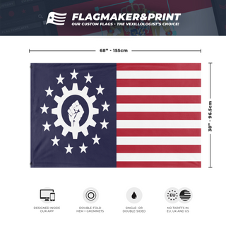 Cog and Fist flag (NukeNerd64)
