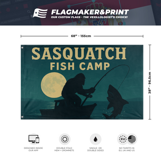 Sasquatch Fish Camp flag (BSwafford)