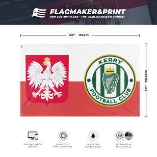 Polish Kerry FC Fans Flag (Michal Kuras) (Hidden)