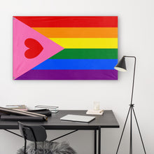 Load image into Gallery viewer, Heart in Pink Triangle Pride flag (Rhiza)