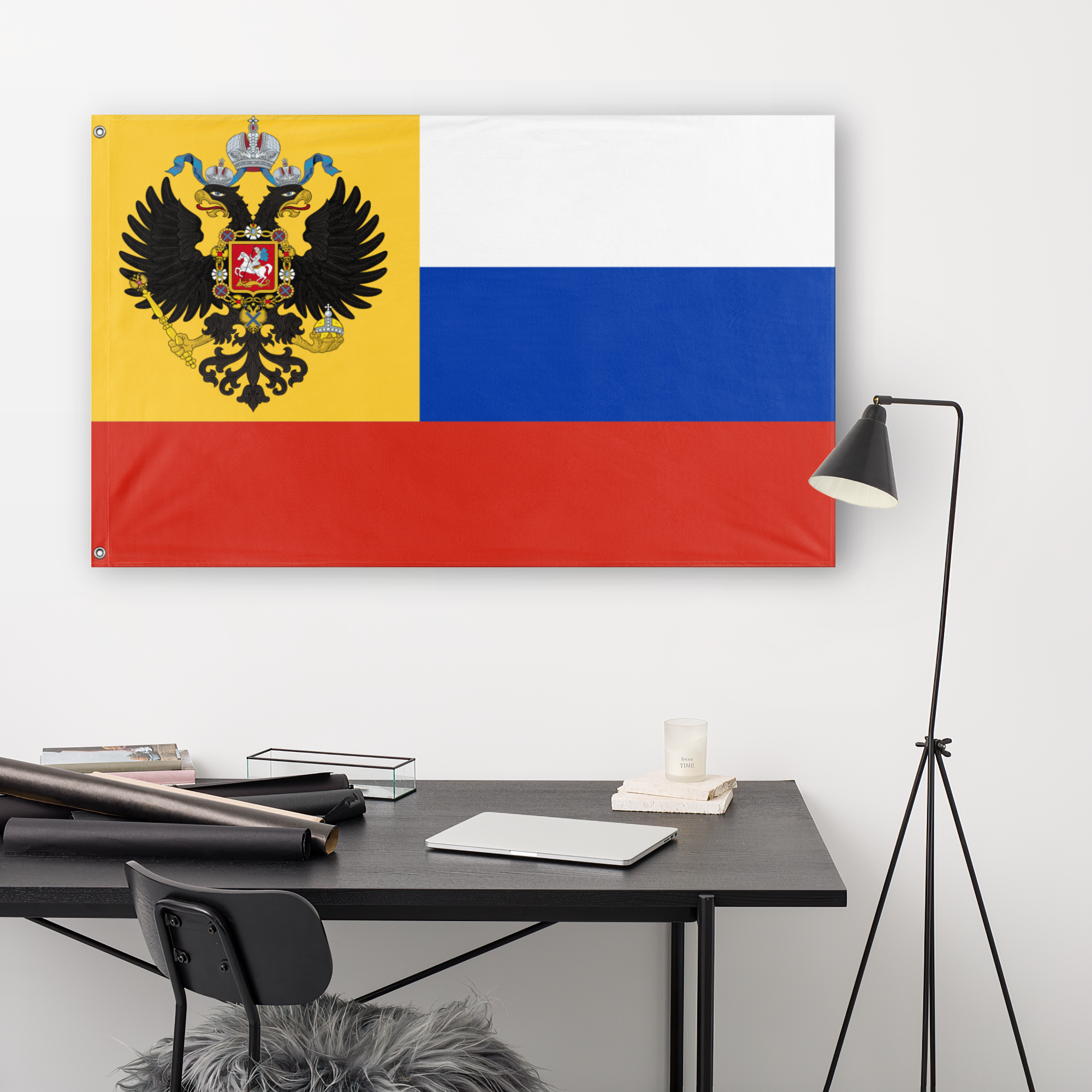 USSR Soviet Union Russia Flag 4x6 Inch Desk Set Table Stick Polyester