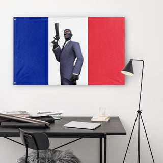 TF2 BLU Spy France flag (TF2 Spy)