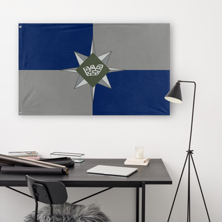 mural crown on compass rose flag (kaze)