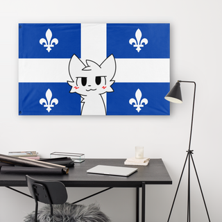 Boykisser Quebec (Embrasser de Garcon Quebec) flag (LynxSolstice)