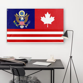 USA Canada 51st state flag (DT )