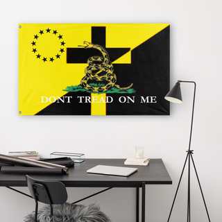 Anarco Capitalist Christian  Gadsden  flag (DT)