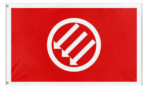 Red and White Iron Front flag (Johan Niemand)
