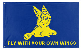 Fly With Your Own Wings (Oregon Pegabeaver) flag (u/tthemediator)
