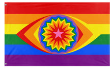 Load image into Gallery viewer, Cosmic Burst Rainbow Pride flag (Rhiza)