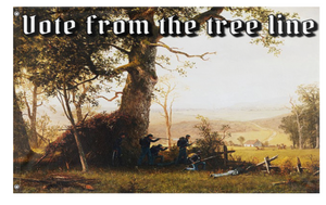 Vote from the tree line  flag (Evan strauss)