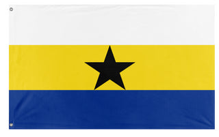 Sint Eustatius and Saba Ghana flag (Flag Mashup Bot)