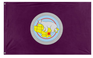 Chukotka Autonomous Okrug flag (Banner of arms)