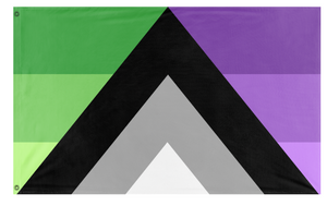 Asexual Agender Aromantic flag (Kestrel)