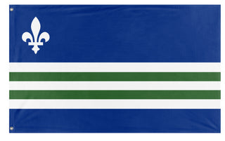 Flag of the Two Peninsulas (Michigan flag redesign) flag (robert)