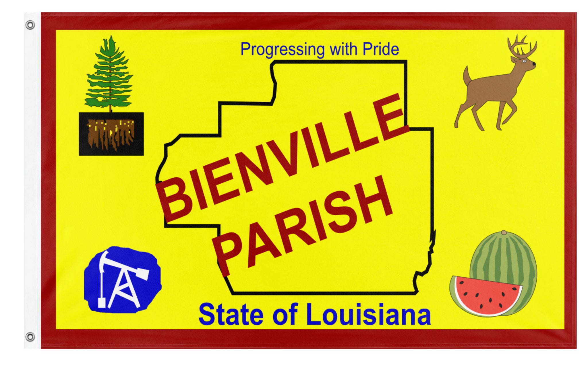 Bienville Parish flag (Louisiana) – Flagmaker & Print