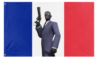 TF2 BLU Spy France flag (TF2 Spy)